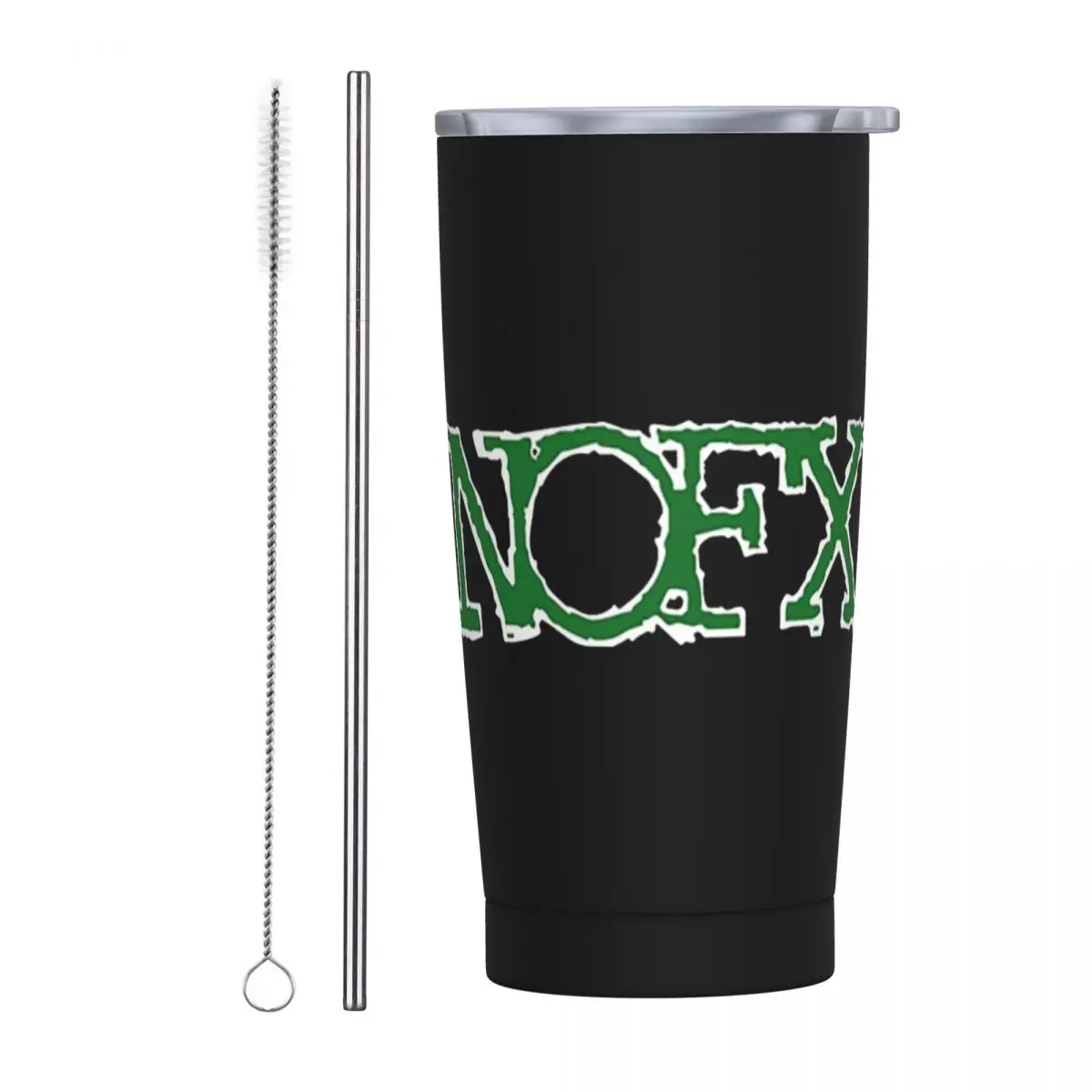 Nofx Band Final Tour Skull Stainless Steel Tumbler Vacuum Insulated Mugs Thermal Cold Cup Straw With Lid 20oz