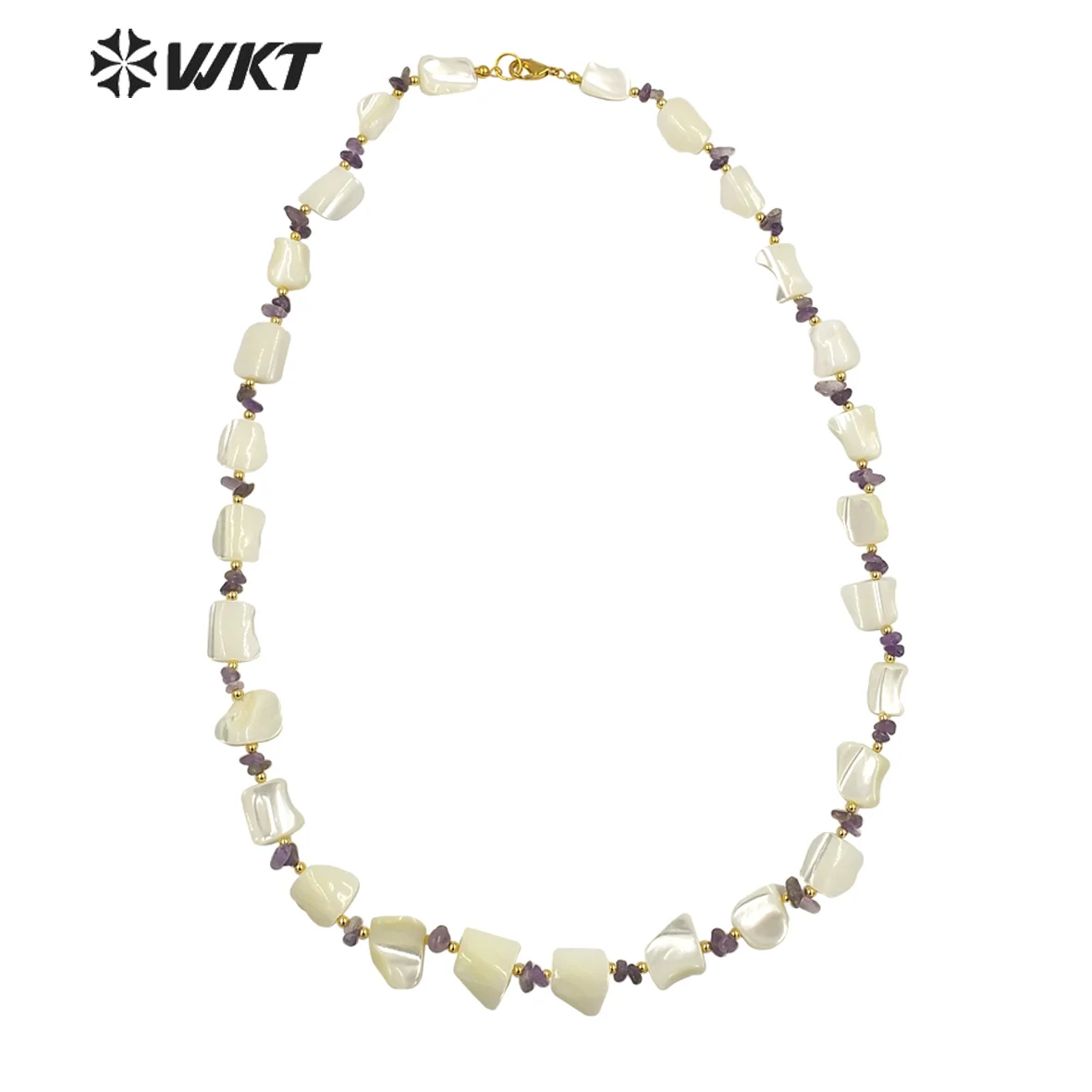 

WT-JN226 WKT 2023 new sale necklace women beautiful women chain shell&stone necklace wedding women necklace ins jewelry trend