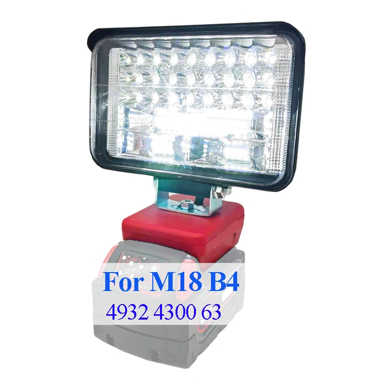 Power Tool Parts For M18 LED Work Lights Flashlights Electric Torch Spotlight USB Power Bank For Milwaukee 18V  Li-ion Battery