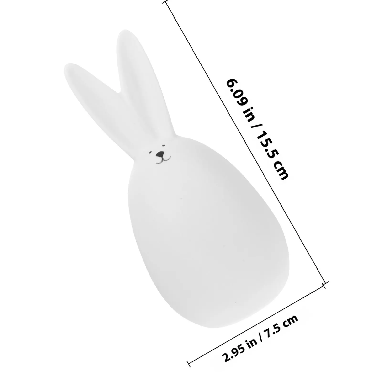 1Pcs Ceramic Rabbit Ornament Adorable Farmhouse Decor for Kitchen Coffee Table Living Room Wedding Reception Indoor Outdoor Home