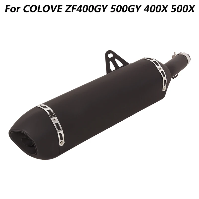 

Escape Motorcycle Middle Connect Pipe And Muffler Stainless Steel Exhaust System For COLOVE ZF400GY 500GY 400X 500X All Years