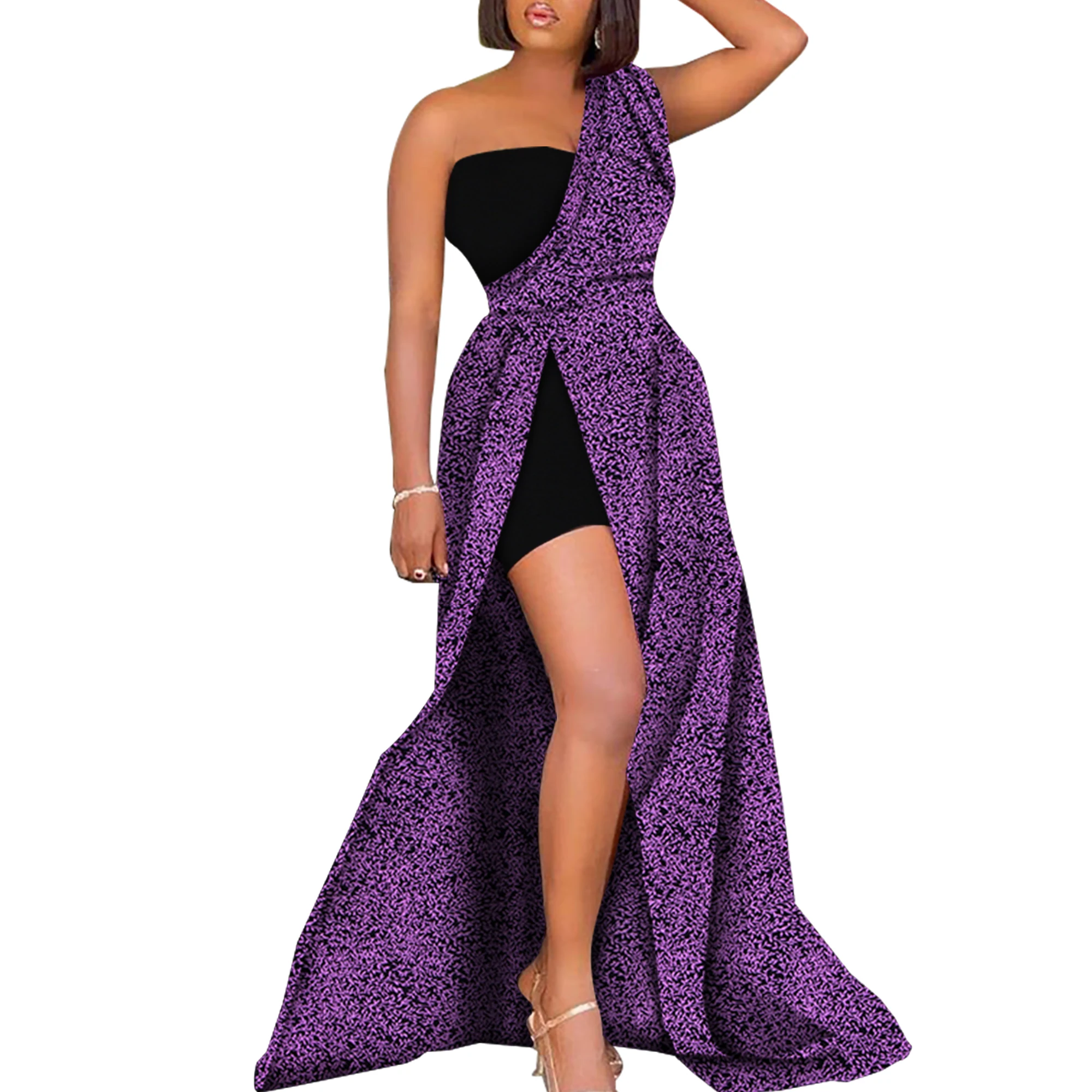 Vestidos africanos para mujer, vestido estampado africano Sexy para fiesta/noche, ropa tradicional africana para mujer WY722