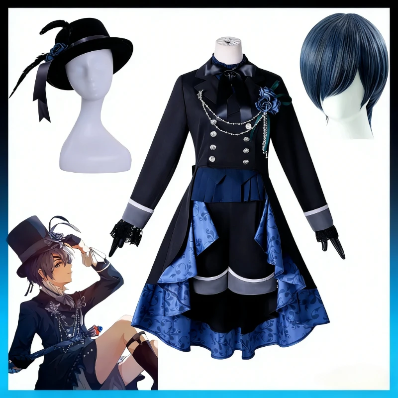 Costume de cosplay Black Butler Ciel Phantomhive, uniforme élégant de diable gothique victorien, tenue de carnaval, de Comic Con ou de mascarade