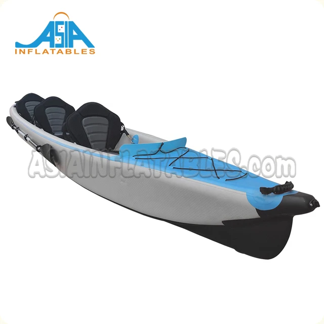 Ocean Sea Inflatable Double 2 Person Fishing Paddle Kayak Manufacturer PVC Double Layer Inflatable Kayaks - view 4