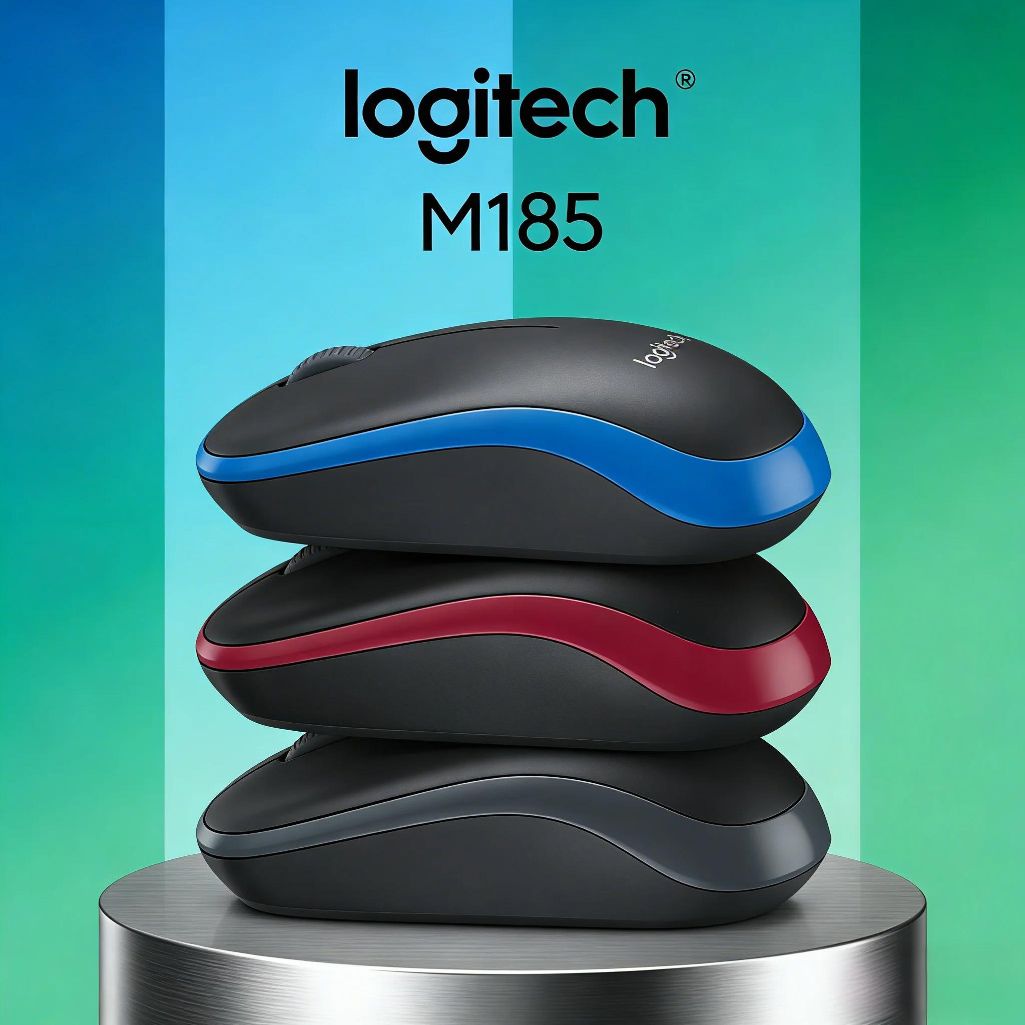 

1000 DPI Optical Logitech M185 - Ideal for Students & Office Workers
