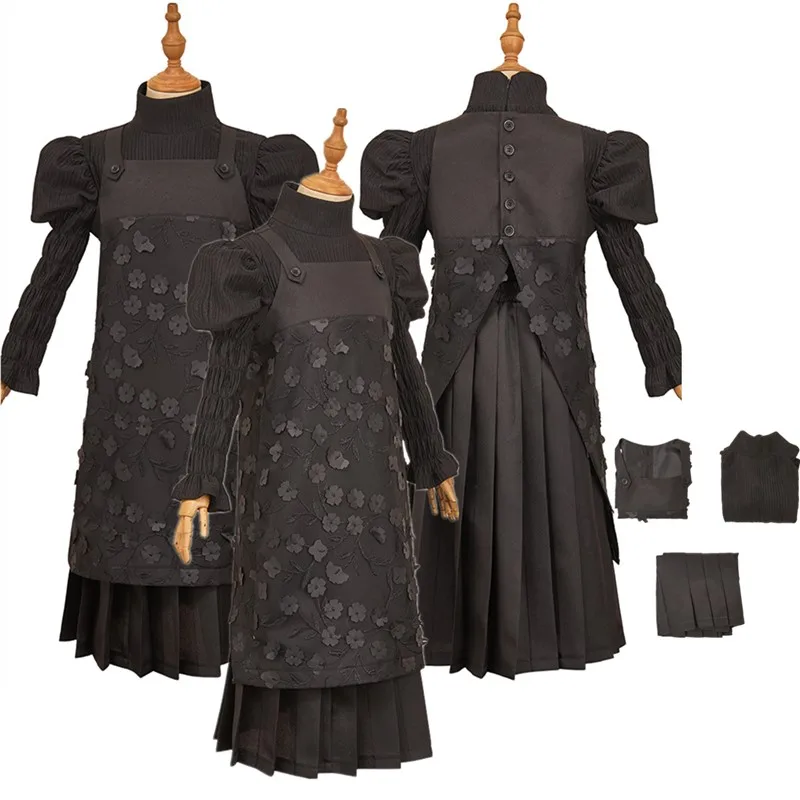 

Kids Elphaba Cosplay Costume Wicked 2025 For Good Fantasia Girs Top Skirt Witch Fantasy Outfits Halloween Carnival Party Suit