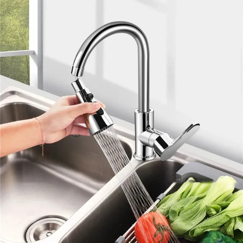 Universal 360 °   Extensor de Grifo de Cocina Giratorio 3 en 1, Cabezal de Ducha Ahorrador de Agua de ABS Duradero, Repuesto para Grifo de Lavabo de Baño