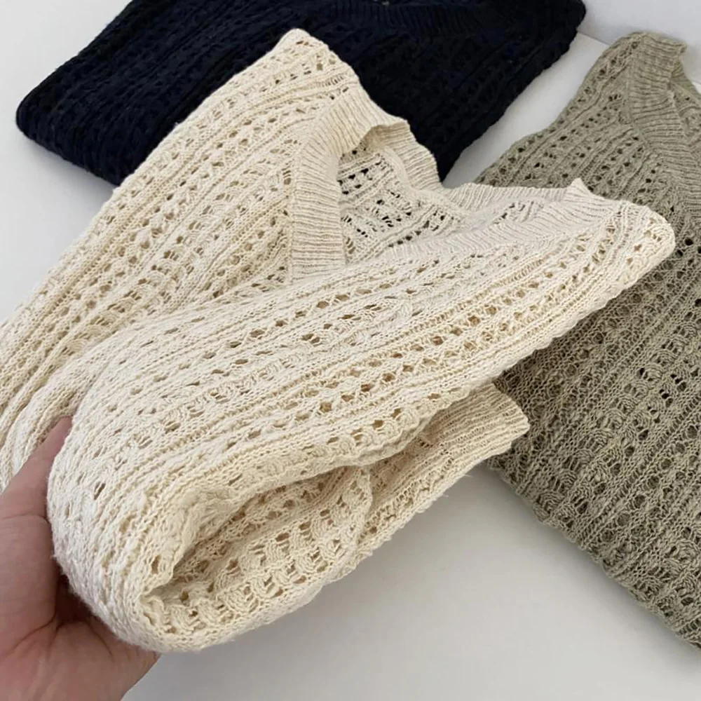 

Простой вязаный свитер с v-образным вырезом для женщин, новинка 2025 года, повседневный свободный пуловер с длинными рукавами, свитера, женский базовый свитер, вязаные топы