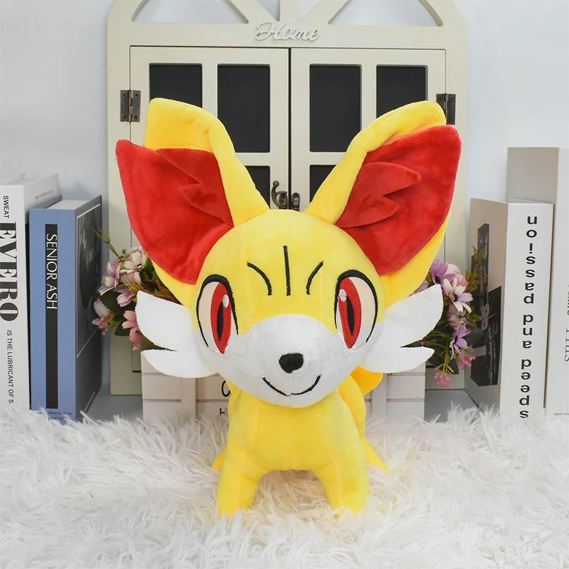 Juguete de Peluche de Pokémon Froakie Chespin Fennekin, monstruos de bolsillo, rana de zorro, Animal de Peluche suave, muñeca divertida, lindo