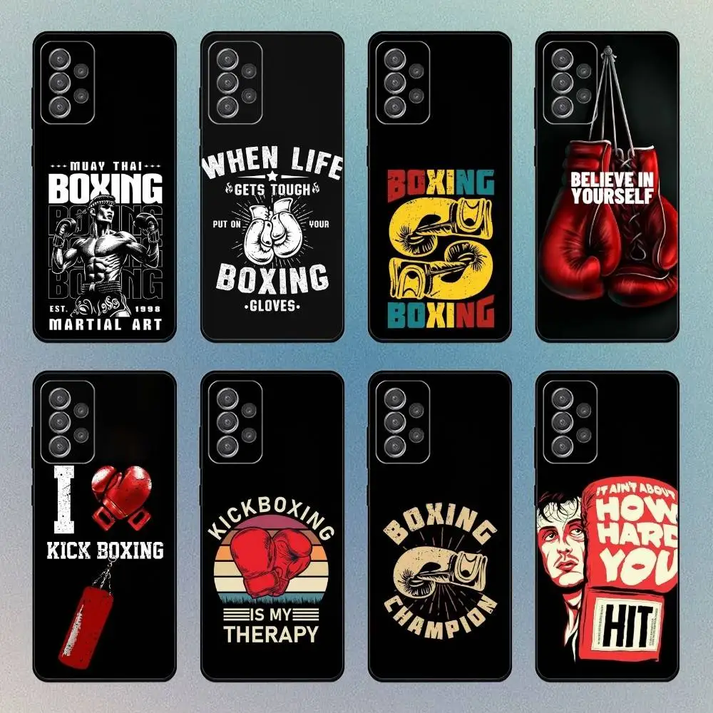 

Boxing Gloves Phone Case For Samsung S25,S24,S21,S22,S23,S30,Ultra,S20 Black Soft Case