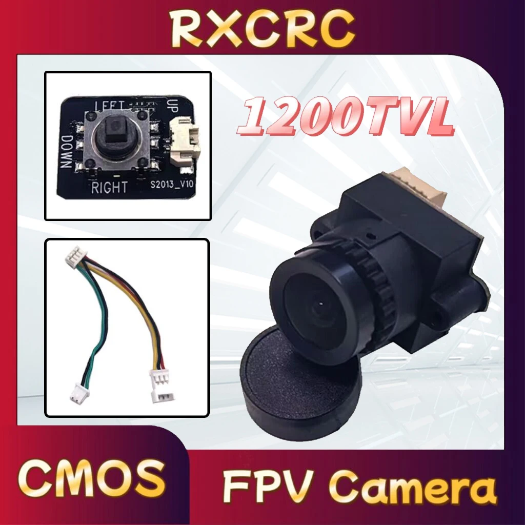 

RXC Product FPV Mini Camera 1200TVL 130° 2.5mm Lens support NTSC/PAL Switchable for RC FPV Drone Design on the digital solutions