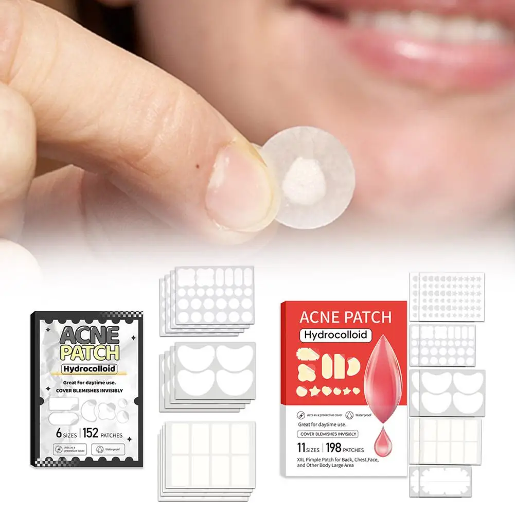 Patch maître de boutons fermés, 10/20/152/198 pièces, maquillage Invisible, masque d'absorption de la peau, respirant, soins pour sélections colloïdales Beau L2Q6