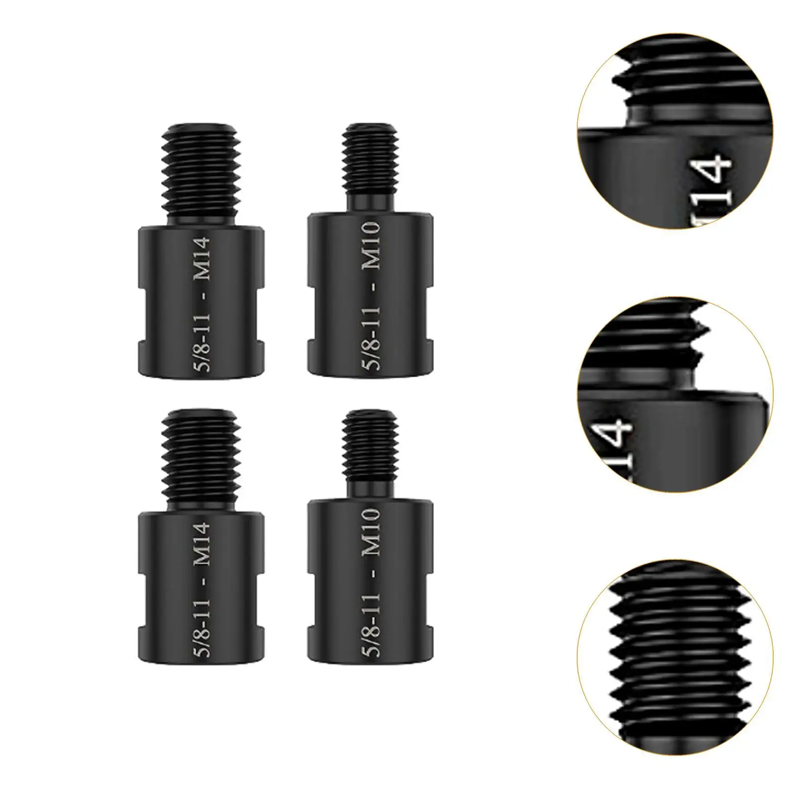 4x Angle Grinder Converter Adapters High Carbon Steel Conversion Shaft