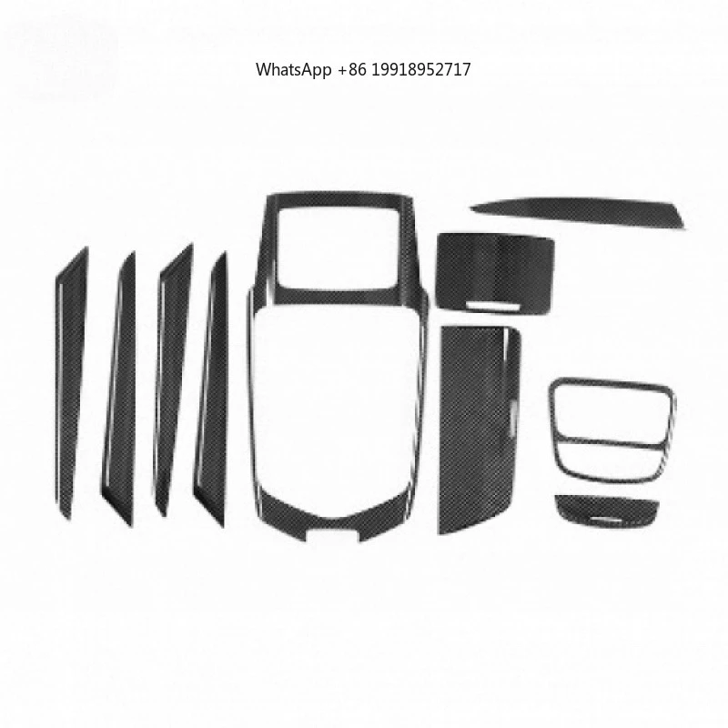 Suitable for Levante LevanteLevanteCarbon Fiber Gear Shift PanelCDWater Cup Stickers Set of Ten