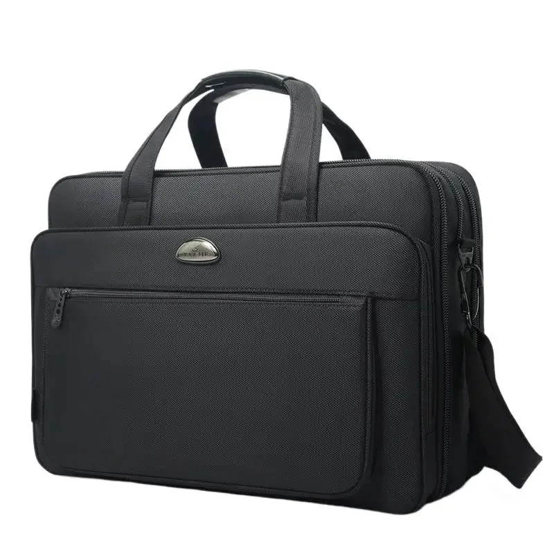 Business Large Capacity Men's Briefcase Fashion Oxford Handbag 17 "Inch Laptop High Quality Male Shoulder Messenger Bag