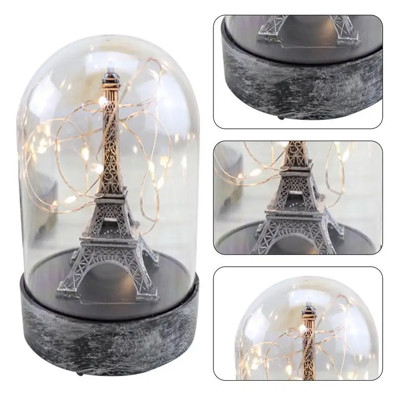 Table Lamp For The Bedroom Romantic LED Night Lights Paris Tower Light Valentine Gifts For Home Decorative Light Lampe De Chevet