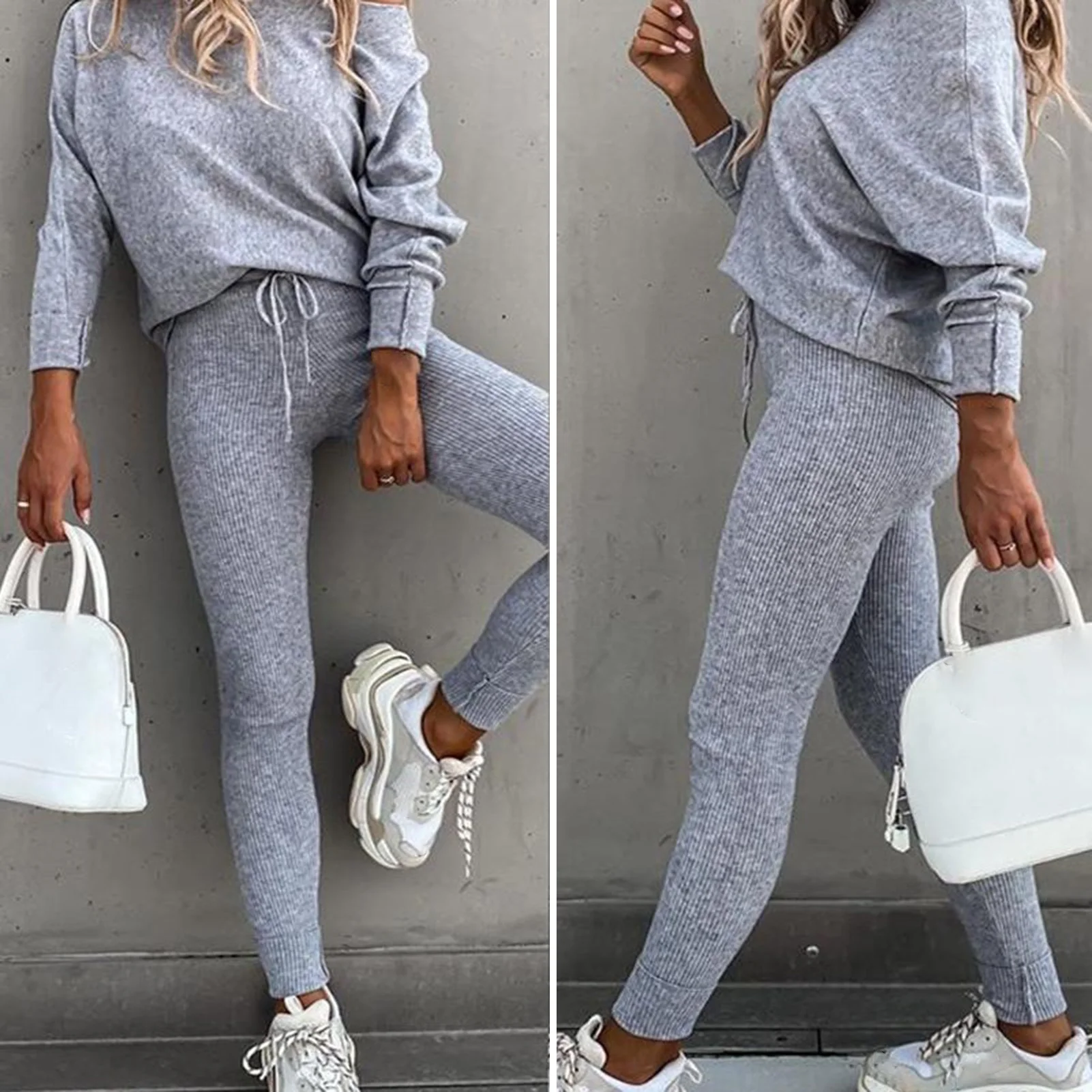 Two Piece Set Women Tracksuit Spring Clothes Sweatshirt Top and Pants Jogging Sets Female Sport Outfits