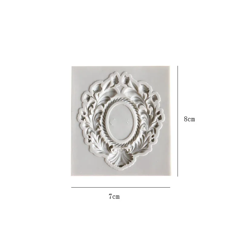 Embossed Mold Fondant Silicone 3D Engraving Decoration Cup Cake Tools Resin Moulds
