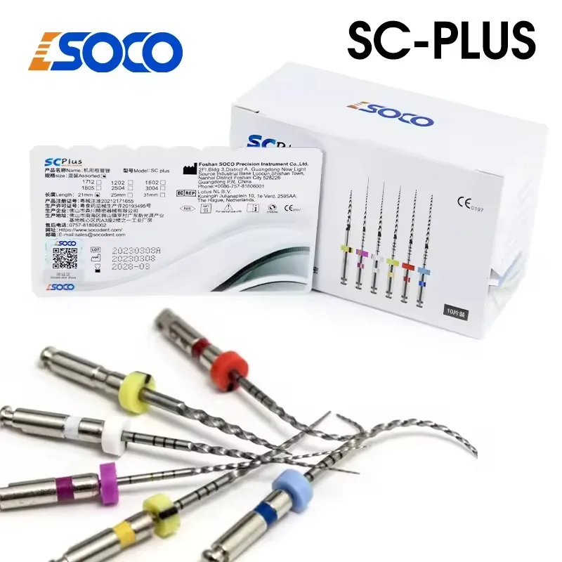 COXO SOCO PLUS 1 pièces limes endodontiques fichier de Canal radiculaire activé outils de dentiste rotatifs matériel dentaire outil de technologie anti-Fatigue