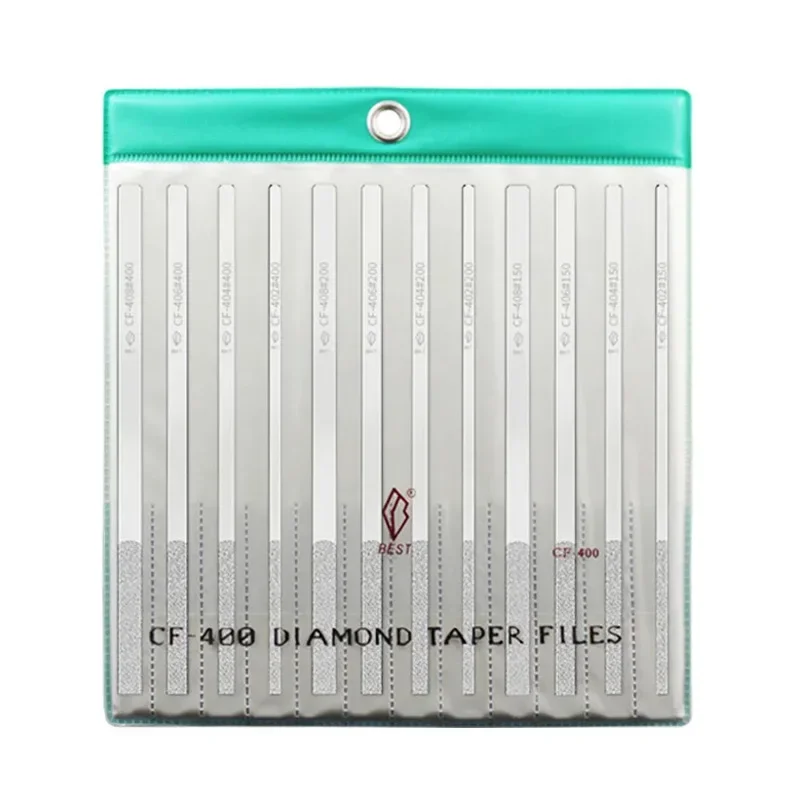 Best CF-400 Diamond File Set BF-90 Diamond Alloy Lat Polishing File MTP-120 Diamond Tapered File PTF-10 Hand File Grit150~400