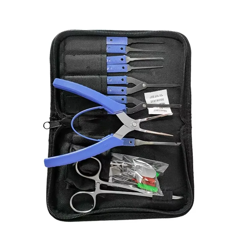 رائجة البيع المهنية الأقفال 16 مجموعات كلووم كسر مفتاح النازع أداة مفتاح إزالة أداة لباب المنزل وباب السيارة #2