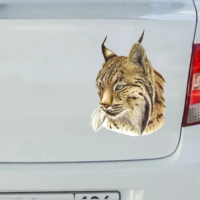 Cool Lynx Animal Car Sticker decalcomanie in Pvc accessori per moto adesivo su Suv off Road Car Bumper Laptop Wall