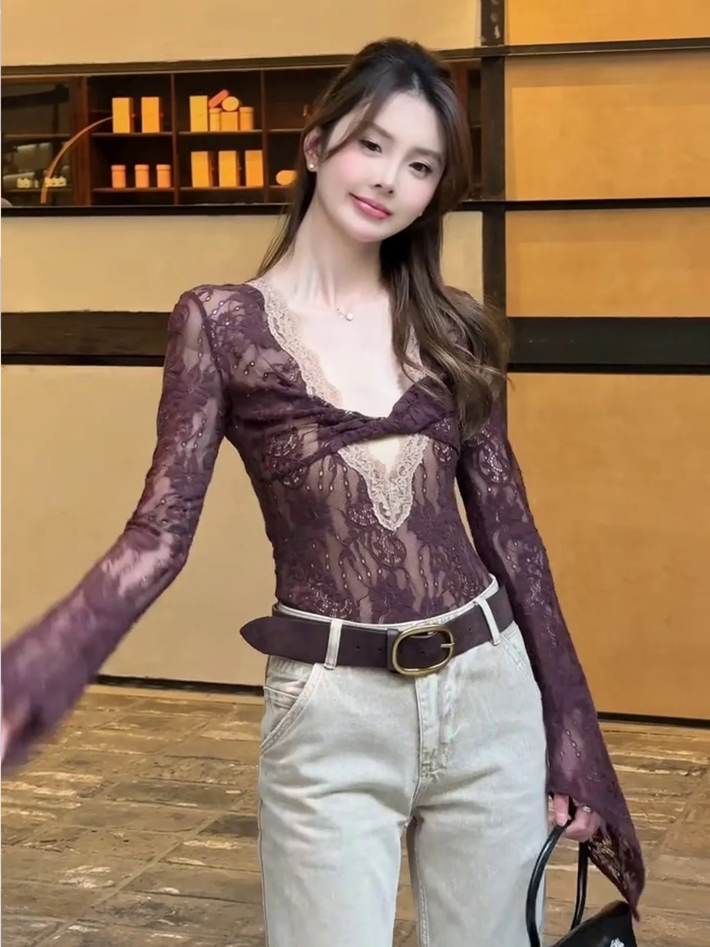 

Парижское шикарное сексуальное кружевное нижнее белье, боди для похудения, модная девушка, свидание, ночной наряд, эластичный базовый слой, внутренняя одежда, ансамбль