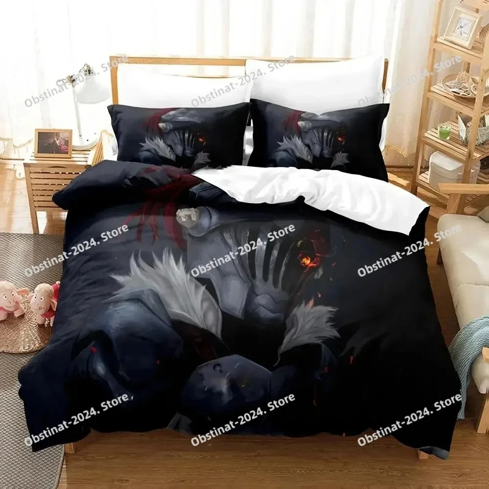 

3D Anime Goblin Slayer Bedding Set Printed Bed Set Duvet Cover Sheet Pillowcase Bed Soft Quilt Cover Full Queen King Size