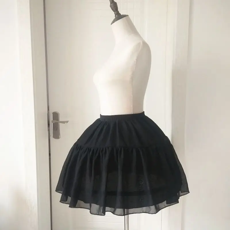 Crinolina Lolita Lolita Fishbone Supporto Quotidiano Morbido Lane E Filati Abito Da Sposa Regolabile Sportello Della Scheda di Slittamento Del Vestito Sorella Morbido Cosplay