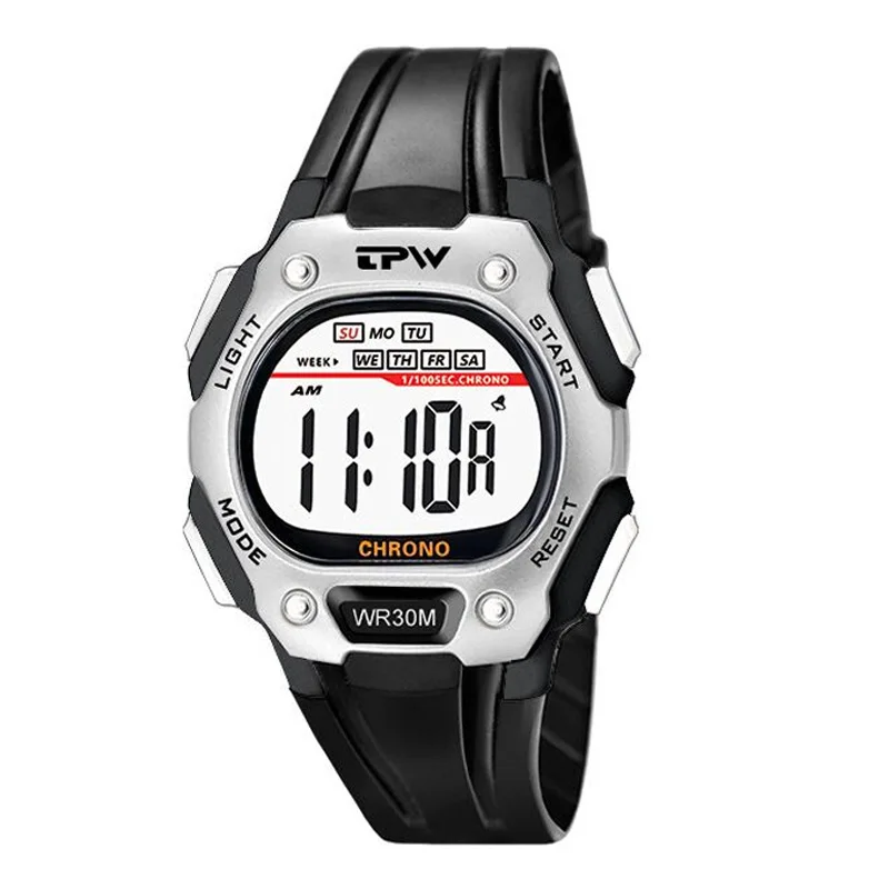 학생 시계 남성과 여성을 위한 다기능 전자 시계, 방수 발광 스포츠 전자 시계