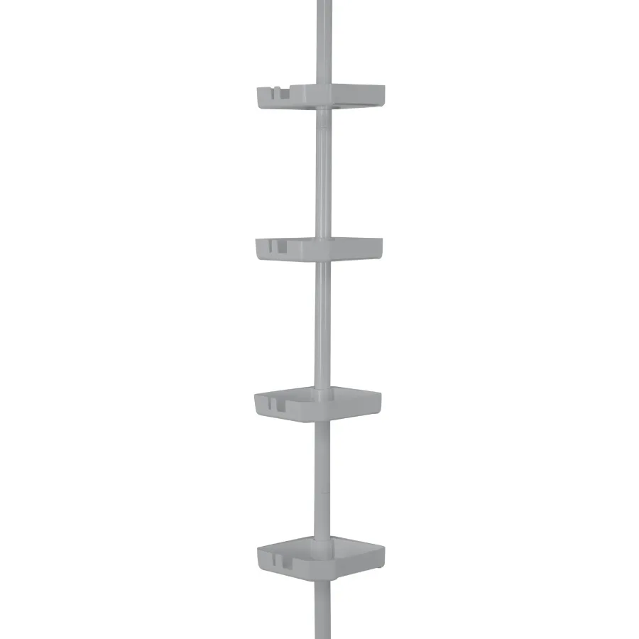 

4 Tier Corner Shower Organizer Caddy in Grey