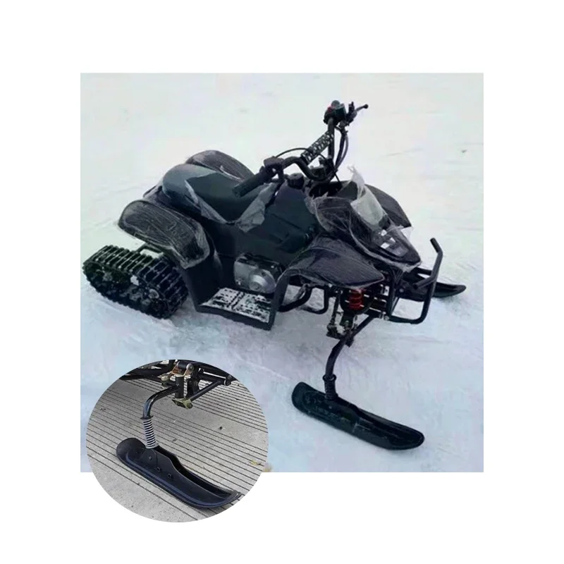 110cc Ice Motorcycle Electric Gasoline Snow Walking Mobility Scooter All Terrain Beach Vehicle Snowmobile