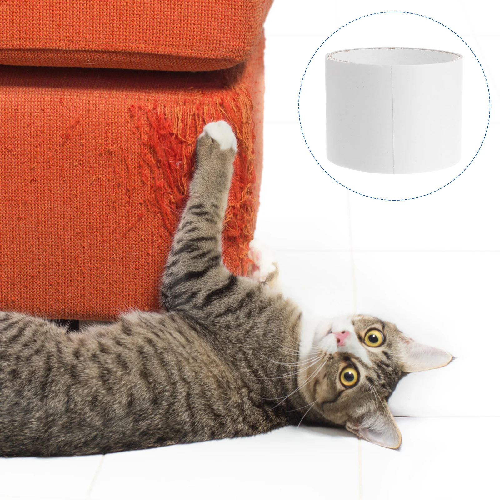 

1pc Cat Scratching Sticker Anti-Scratch Sofa Protector Self-Adhesive Pet Supplies Clear Furniture Protector Pet Scratch Sticker