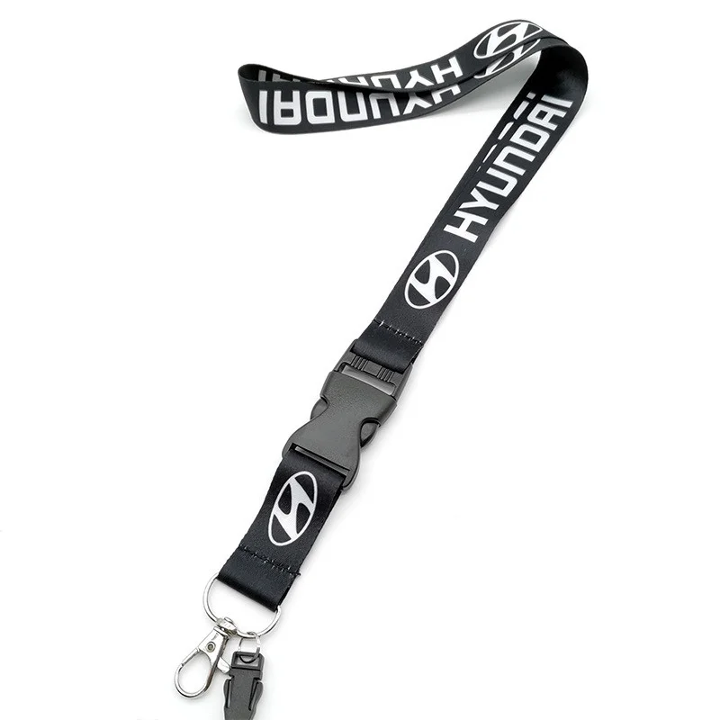 Lanyard Car Keys Holder Phone Neck Straps Car Keychain Ring For Hyundai TUCSON N line KONA ACCENT SANTA FE Creta Azera Kauai Eon