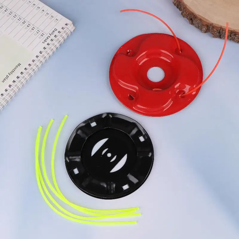 15mm Aluminum Trimmer Head Through Hole Fit String Trimmer Replacement Head Wire Rope Weed Head Accessories