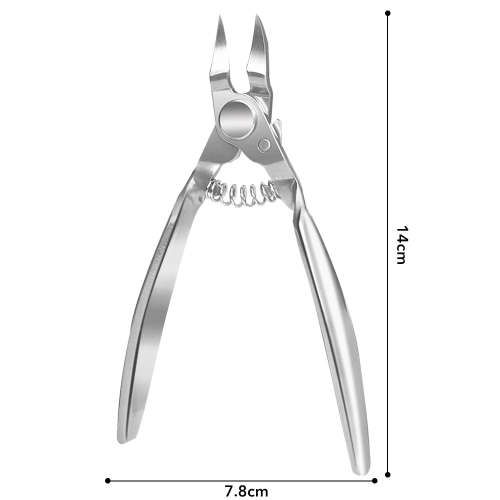 Home Salon Safe Nail Clipper Ingrown Toenail Curved Blade Compact Heavy Duty Stainless Steel Professional Precise Cutting Edge