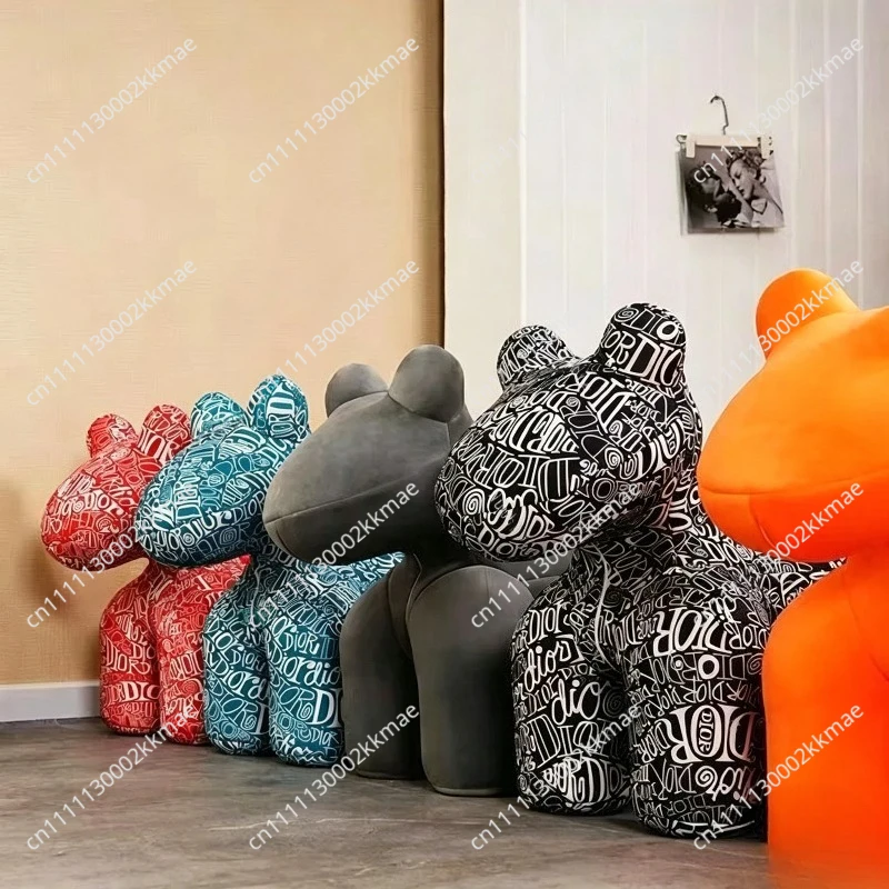 Lazy sofa simple cartoon cute living room creative ornament pony chair child seat