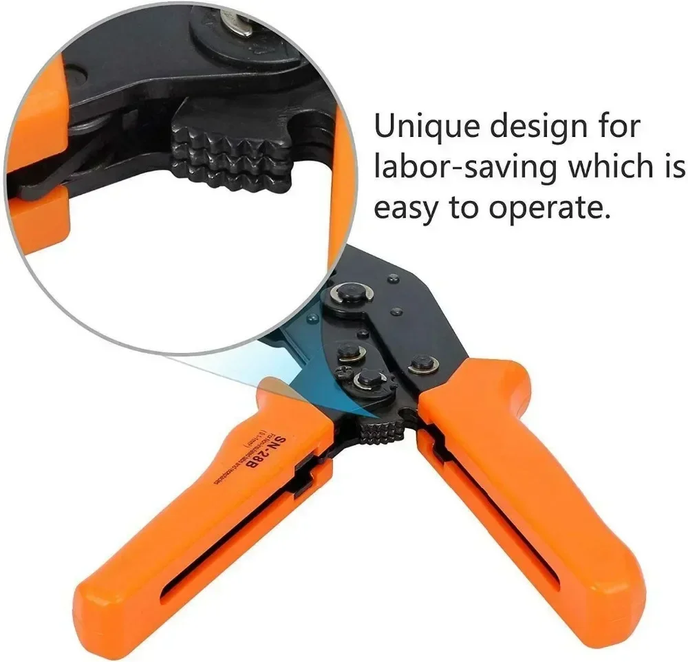 

Wire Terminals Dupont Kit Crimping Tool Pliers Clamp Set Tool Sn-28b+1550pcs Terminal Crimper Tool Hand Ferrule