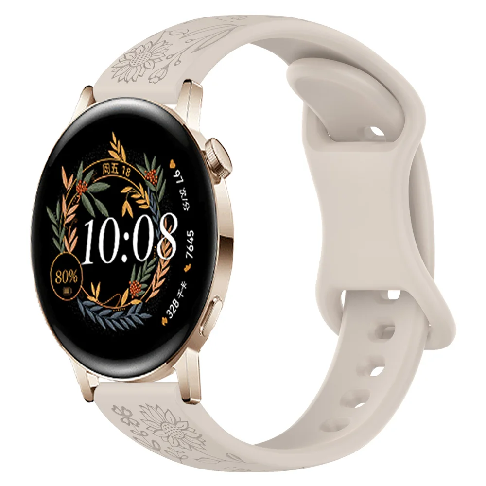 Ремешок 20 мм для Huawei Watch GT 3 2 GT2 42 мм GT3 Pro 43 мм, силиконовый ремешок для Samsung Galaxy 7 6 5 4 40 мм 44 мм, браслет Correa