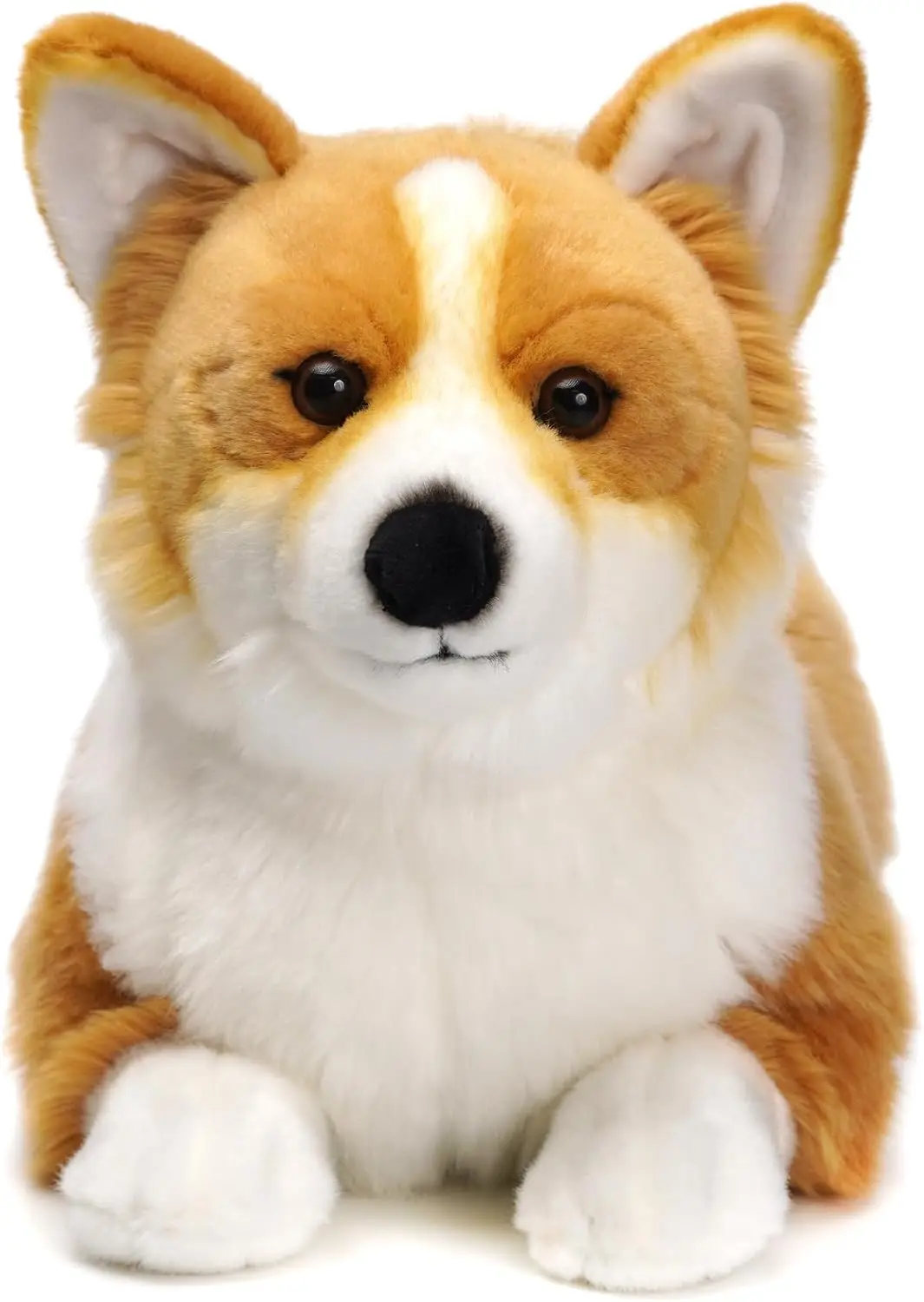18 Inch Realistic Corgi Stuffed Animal, Floppy Dog Plush Toy