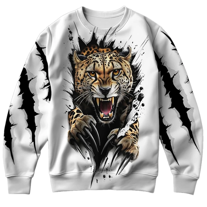 

Vintage Cheetah Graphic Sweatshirts Cheetah's Womens Mens Crewneck Long Sleeve Pullovers Leopard Print Unisex Sweater Y2k Tops