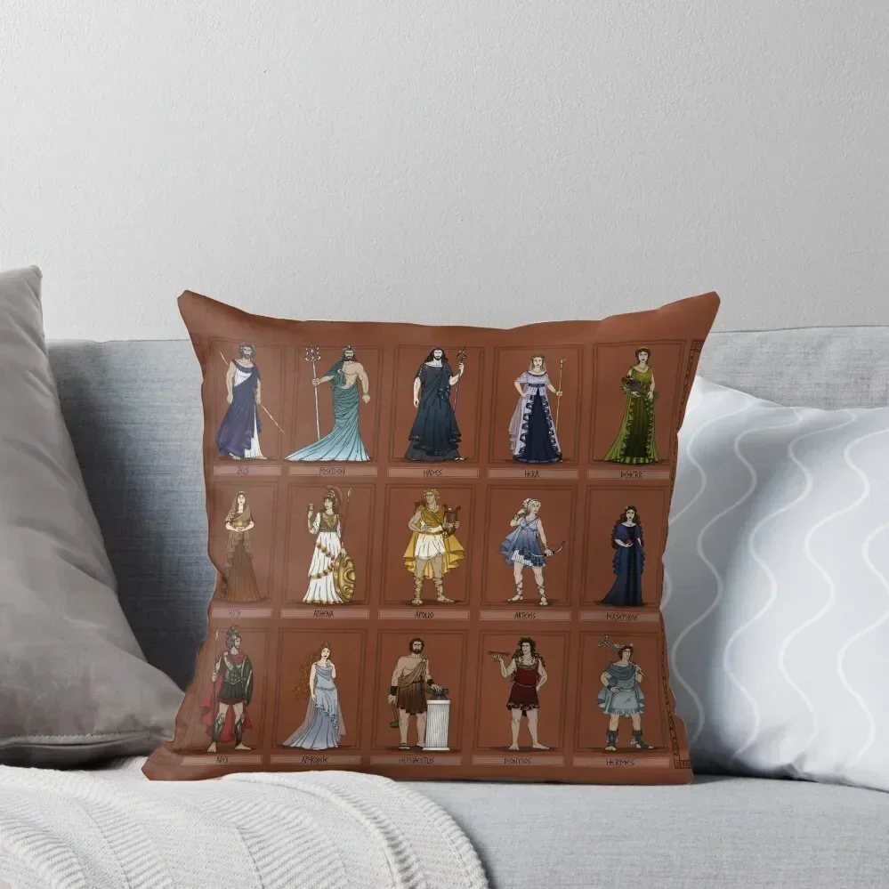 

Gods of Ancient Greece Throw Pillow Luxury Cushion Cover Cushions Cover pillows decor home Pillowcase Cushion pillow