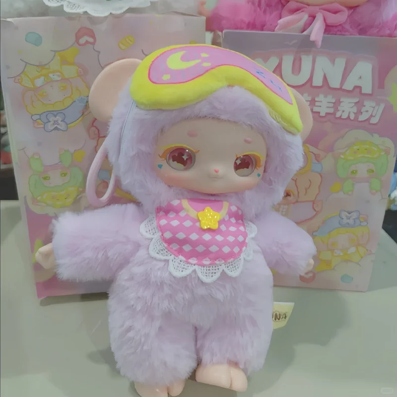 

Горячая Yuna слепая коробка Goodnight Sheep Series плюшевая кукла Mystery Box мультфильм милый ягненка модный кулон Cutedoll подарок подвеска на рюкзак