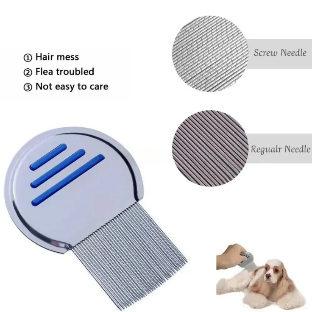 3 Styles Stainless Steel Terminator Lice Comb Kids Hair Rid Headlice Super Density Teeth Remove Nits Comb Nit Free