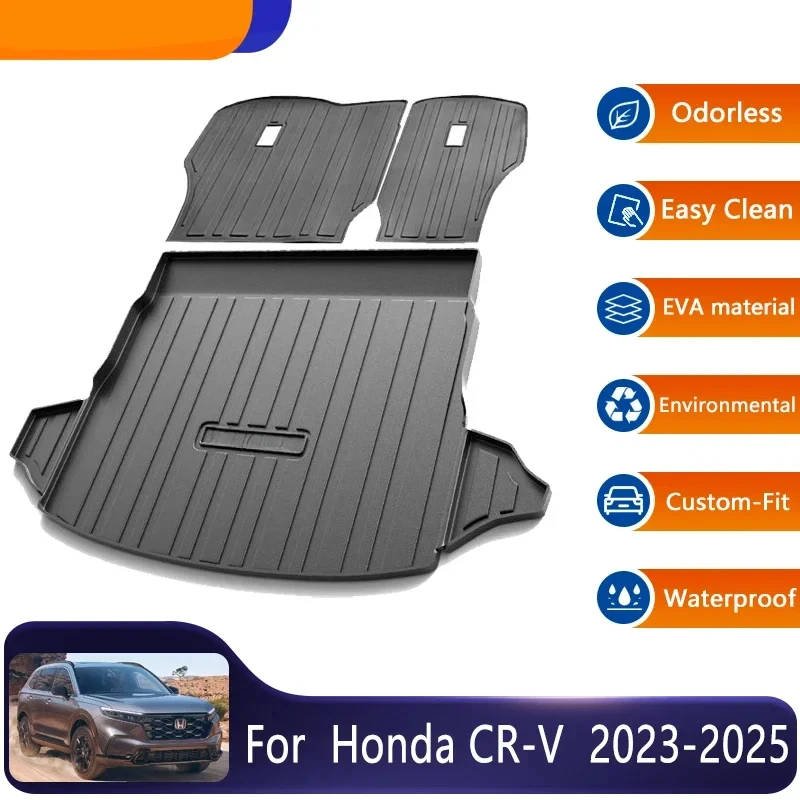 

For Honda CR V CRV CR-V 5seats RS MK6 2023 2024 2025 Car Rear Trunk Mat Floor Tray Boot Liner Protective Pad Car Accessories Mat