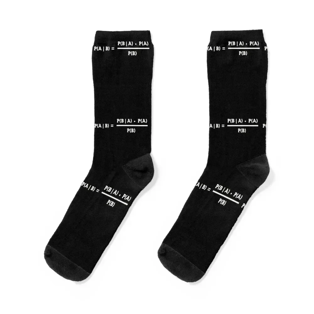 Bayes' Theorem Statistics Probability Theory Math Data Gift Socks winter thermal football Socks Women Men's