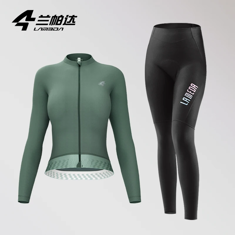 Lameda Cycling Jersey Set Anti-uv Cycling Clothes For Women High Elasticity Bicycle Pants Quick Drying Woman Cycling Set