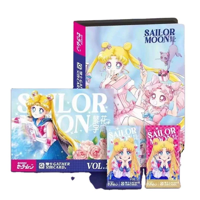 Carte da collezione Sailor Moons all'ingrosso Rare TCG/CCG Fantasy Magic Girl Personaggio anime giapponese Gioco di carte Giocattoli per bambini