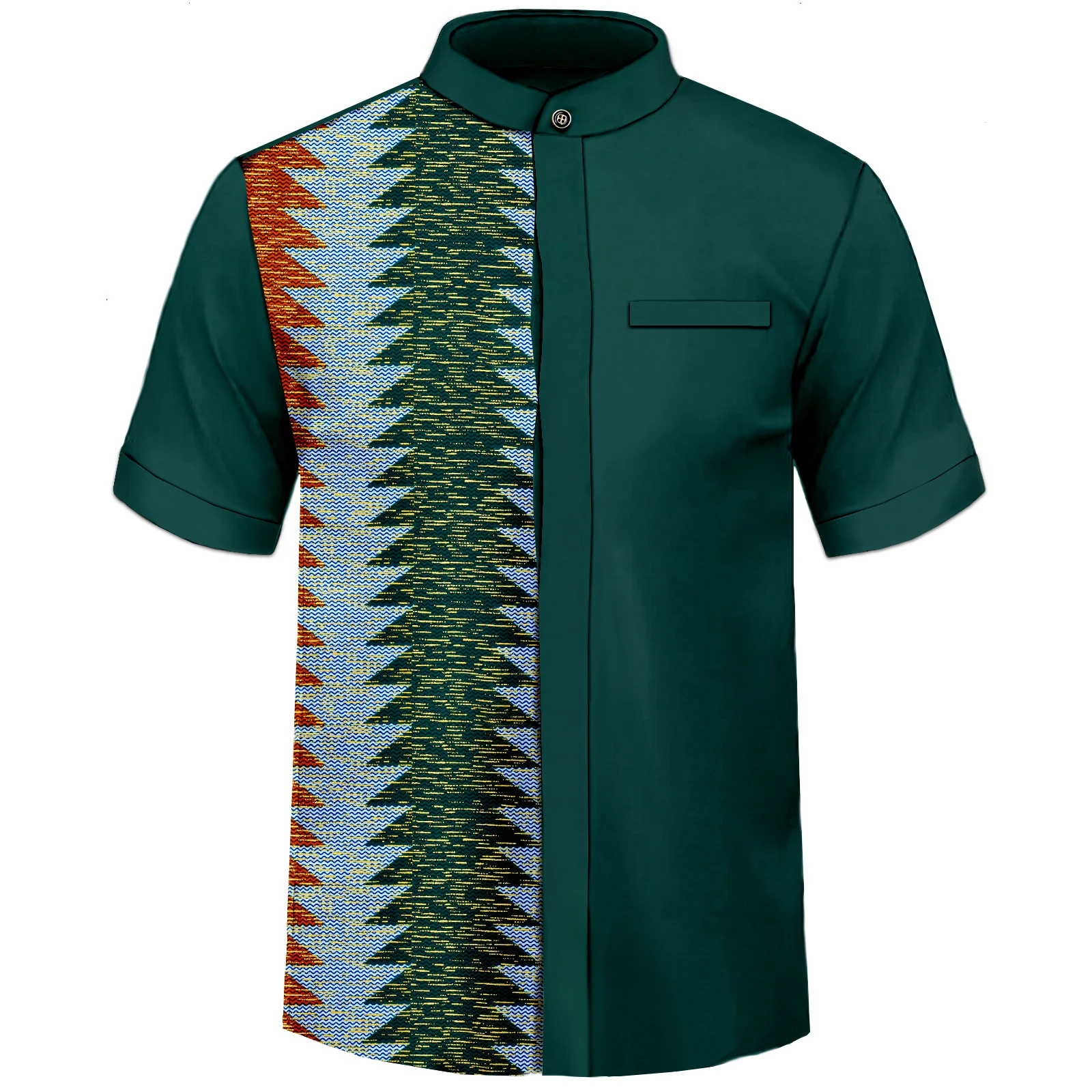 Camisa africana para hombres Moda Manga larga Dashiki Casual Tribal Tops Traje