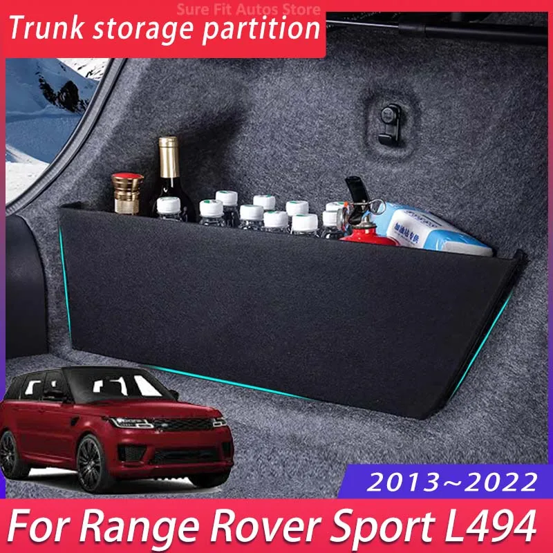 For Range Rover Sport L494 2013~2022 Car Thickening Trunk Storage Partition Multifunction Storage Box Auto Interior Accessories